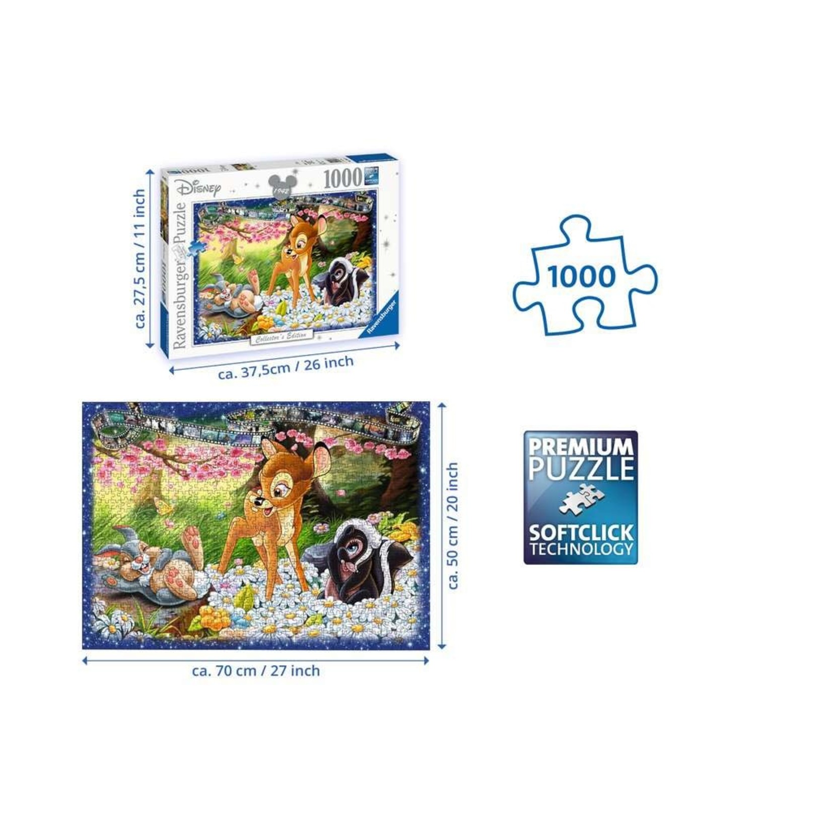 Disney Bambi Collector's Edition 1000 Piece Puzzle