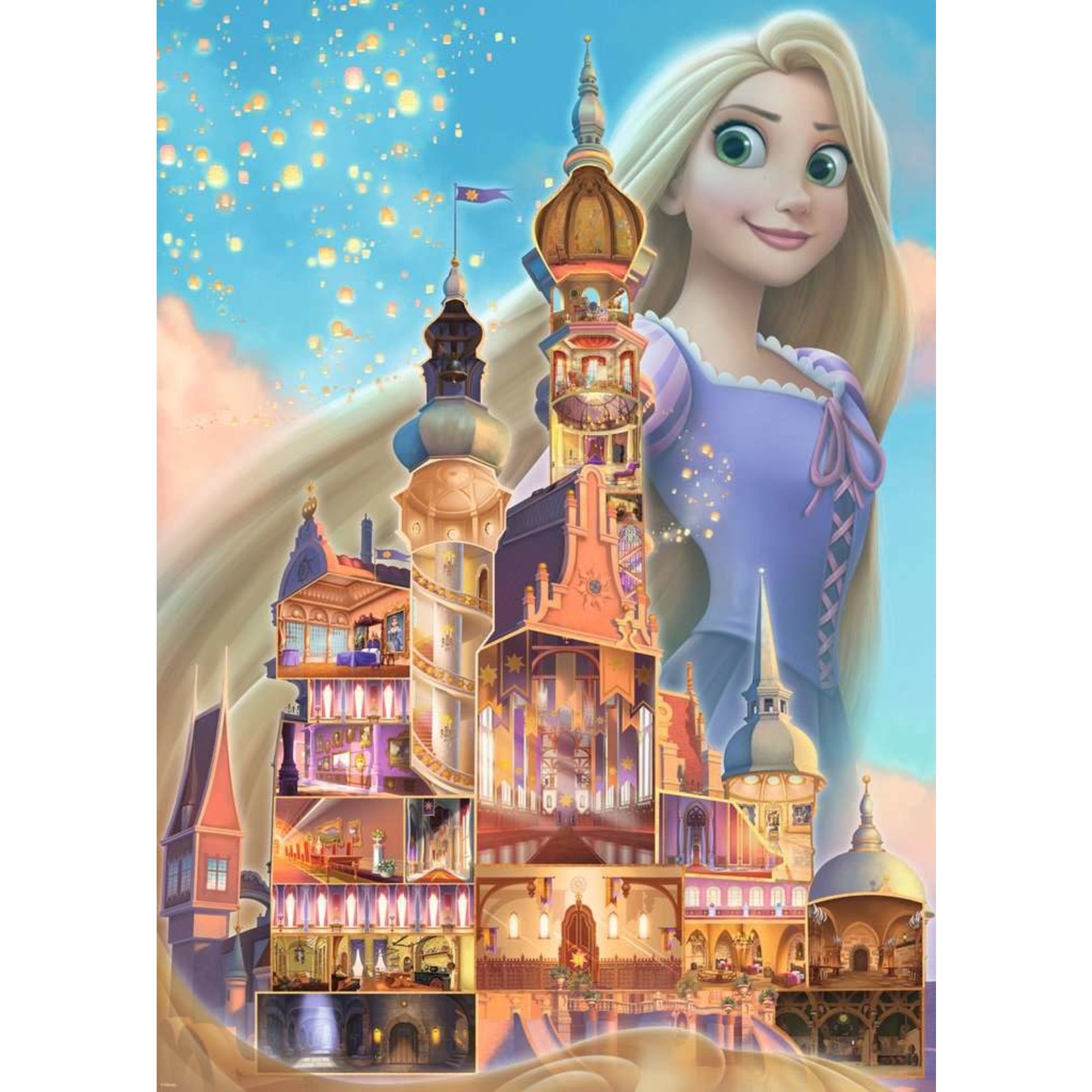 Disney Castle: Rapunzel 1000 Piece Puzzle