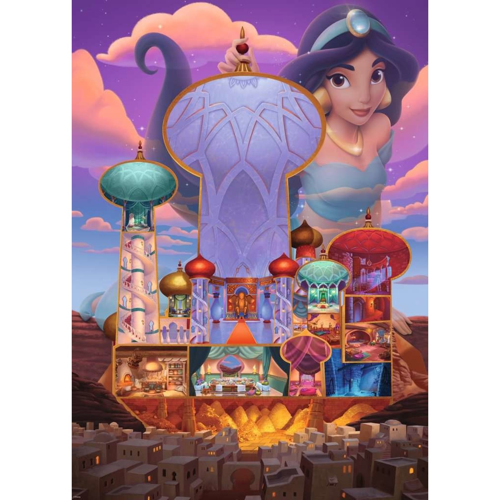 Disney Castles: Jasmine 1000 Piece Puzzle