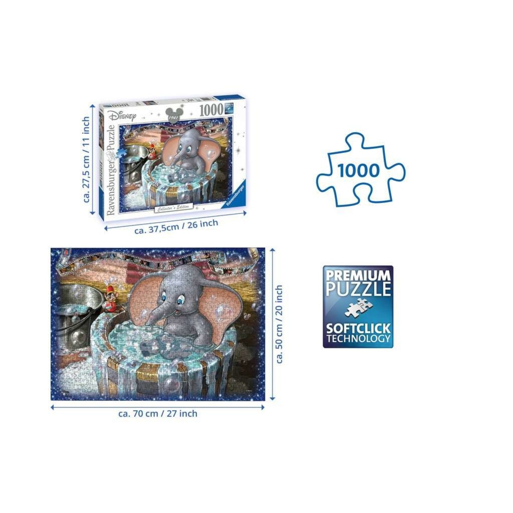 Disney Dumbo Collector's Edition 1000 Piece Puzzle