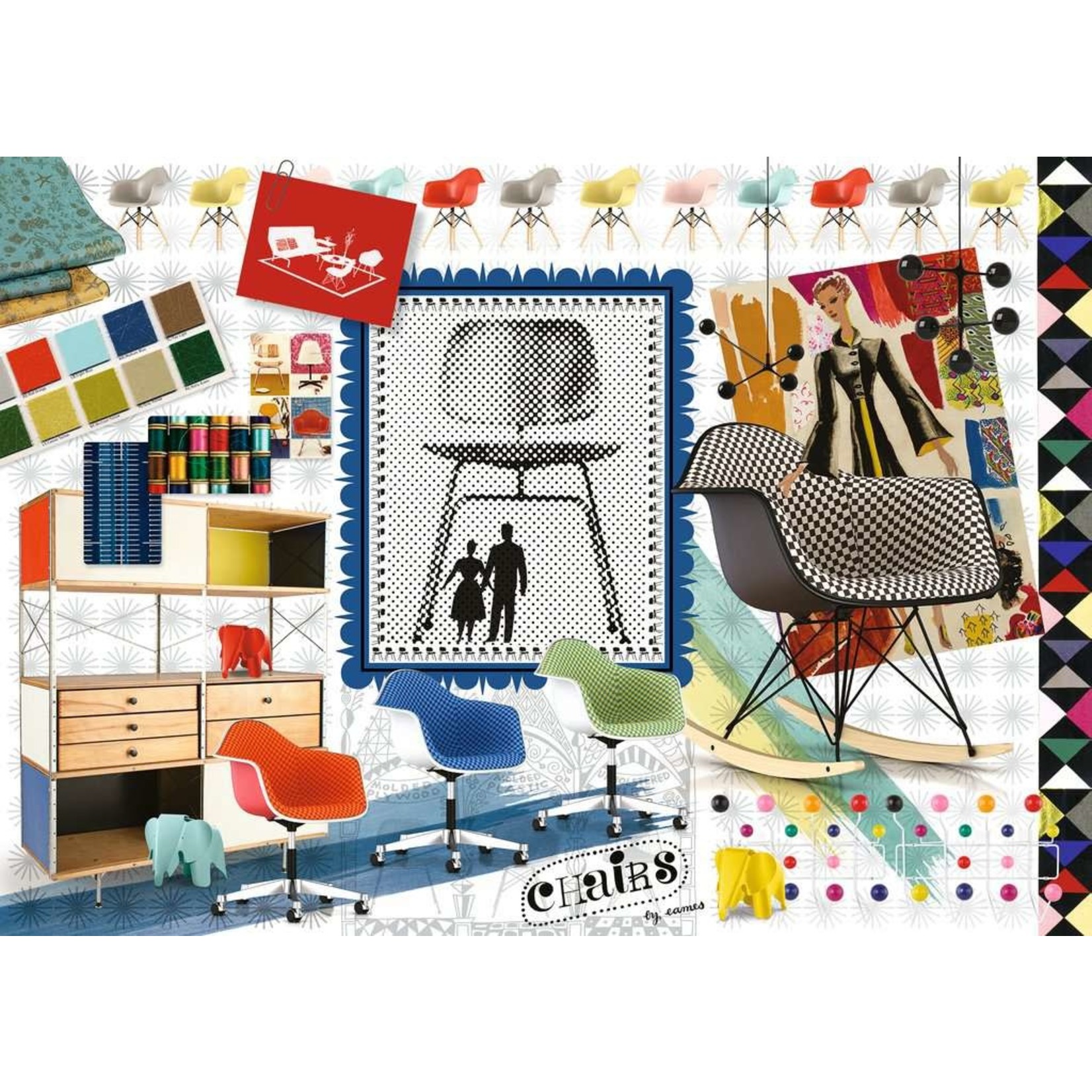 Eames Design Spectrum 1000 Piece Puzzle