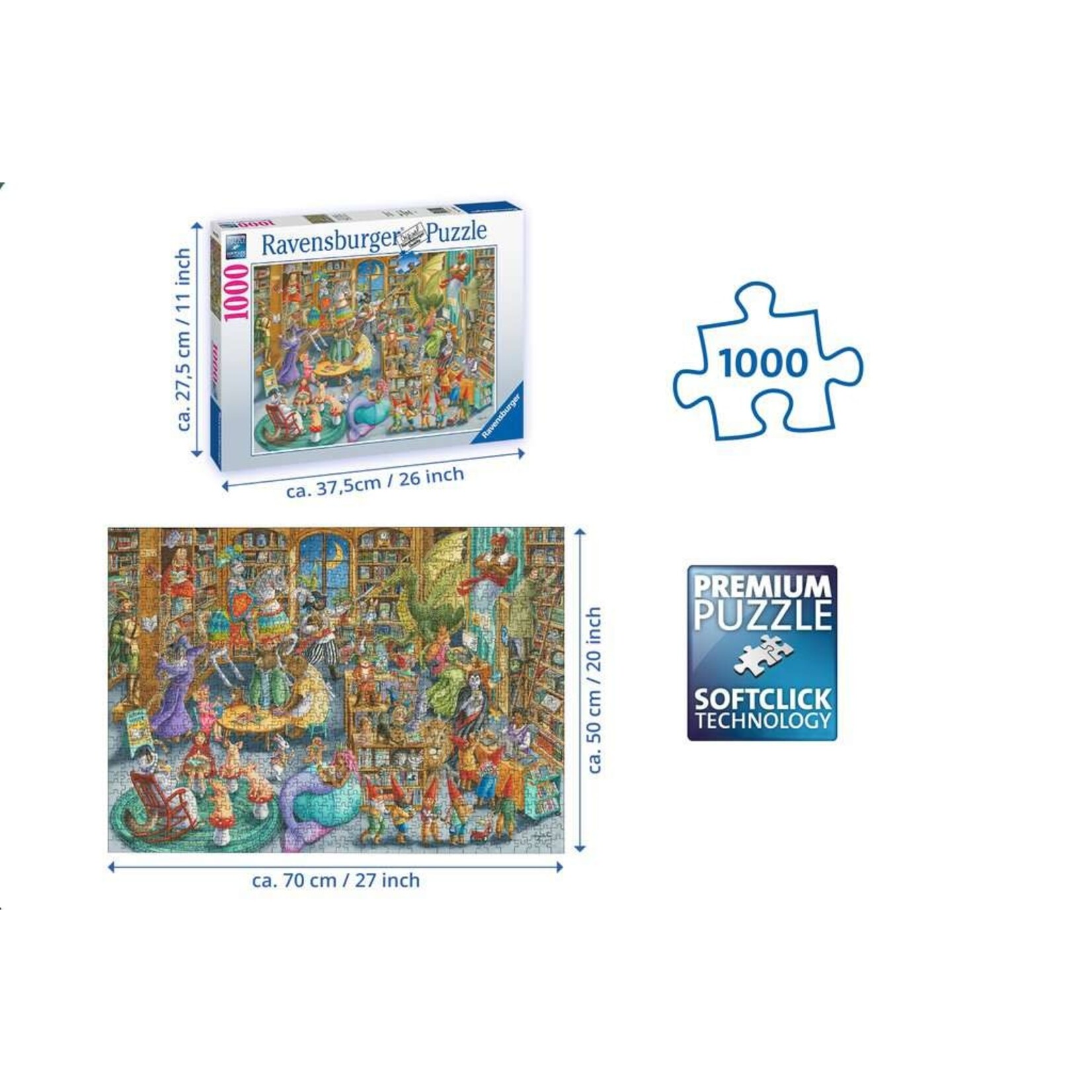 Midnight at the Library 1000 Piece Puzzle