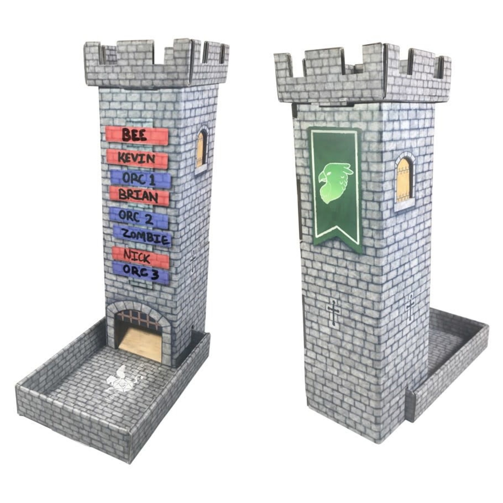 Castle Keep Dice Tower Turn Tracker Light Grey