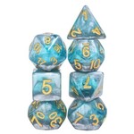 HD Translucent Layer Dice: Frost Steel | 7 Die Resin Polyhedral Set