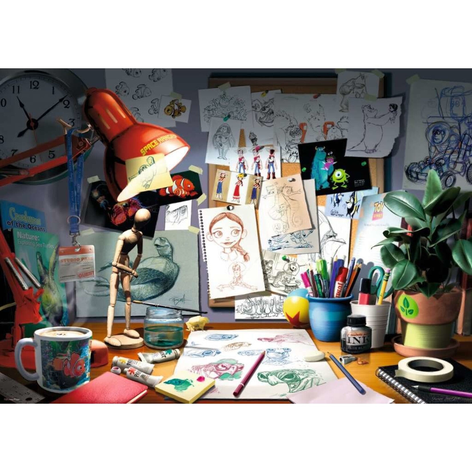 The Artist's Desk 1000 Piece Puzzle