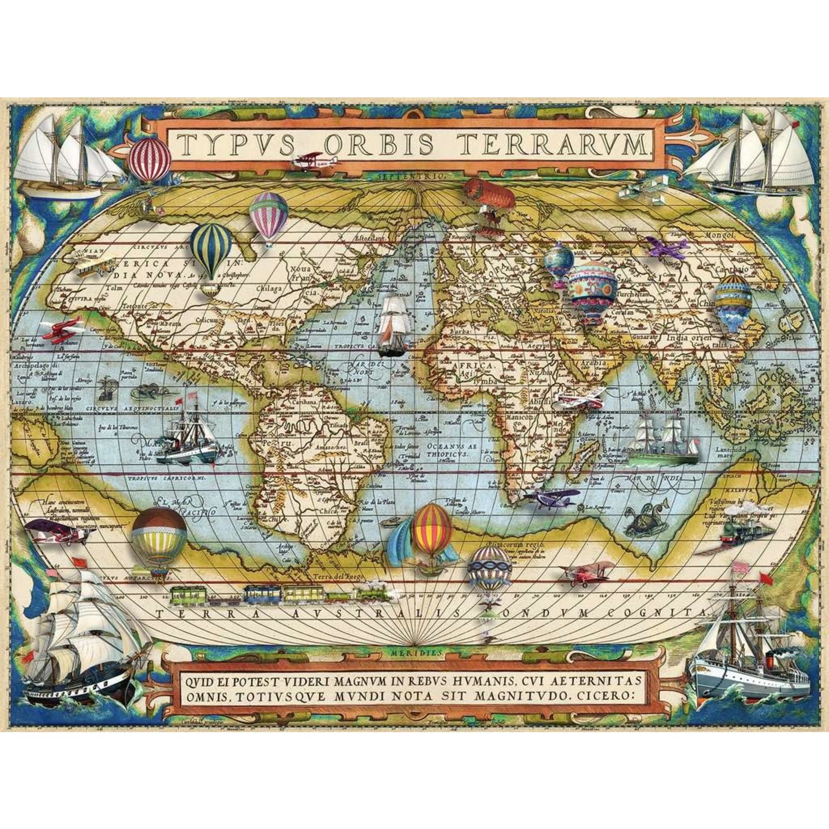 Around the World 2000 Piece Puzzle