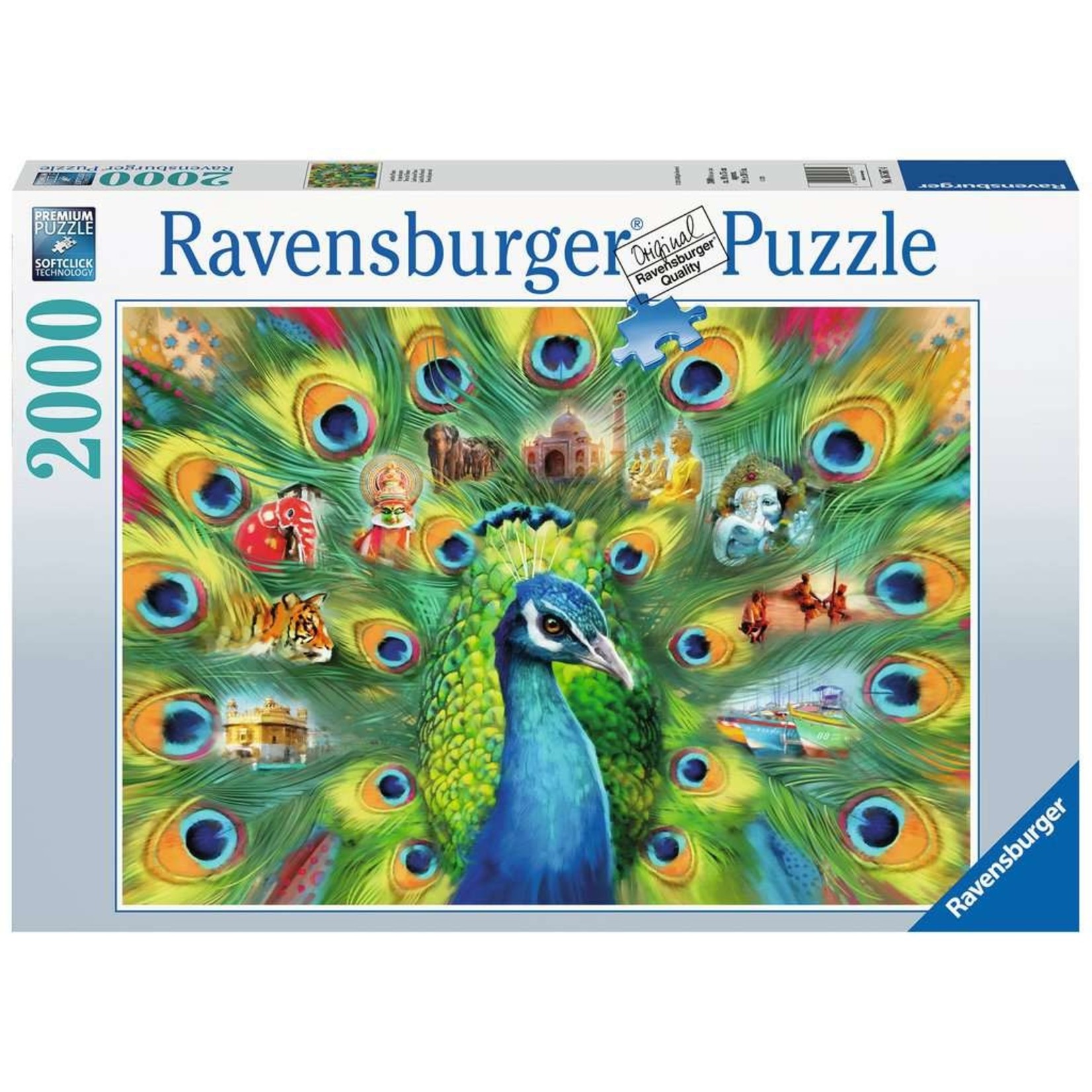 Land of the Peacock 2000 Piece Puzzle