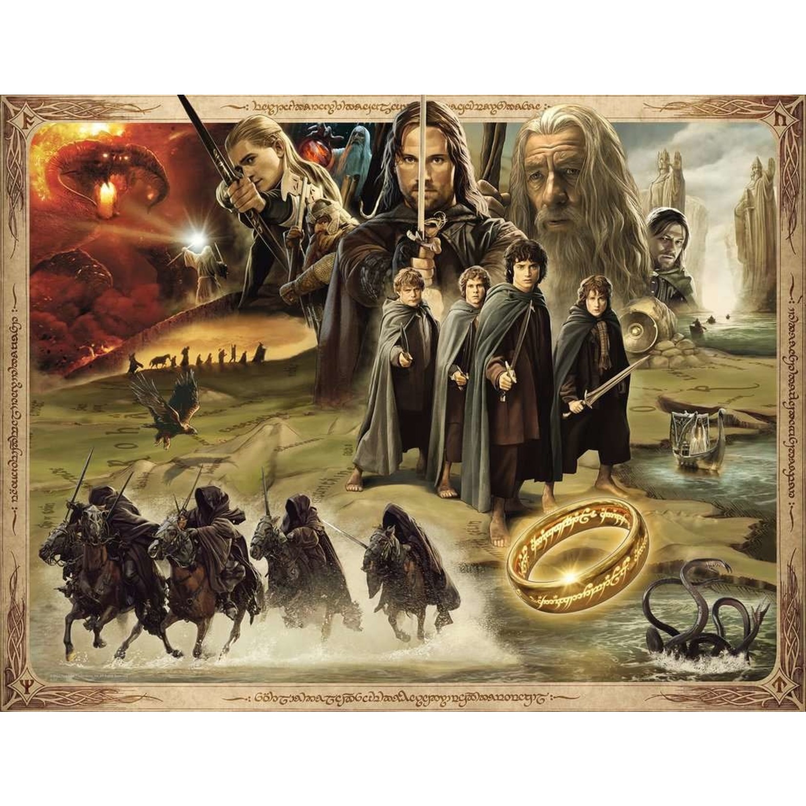 Lord Of The Rings - Fellowship of the Ring 2000 Piece Puzzle