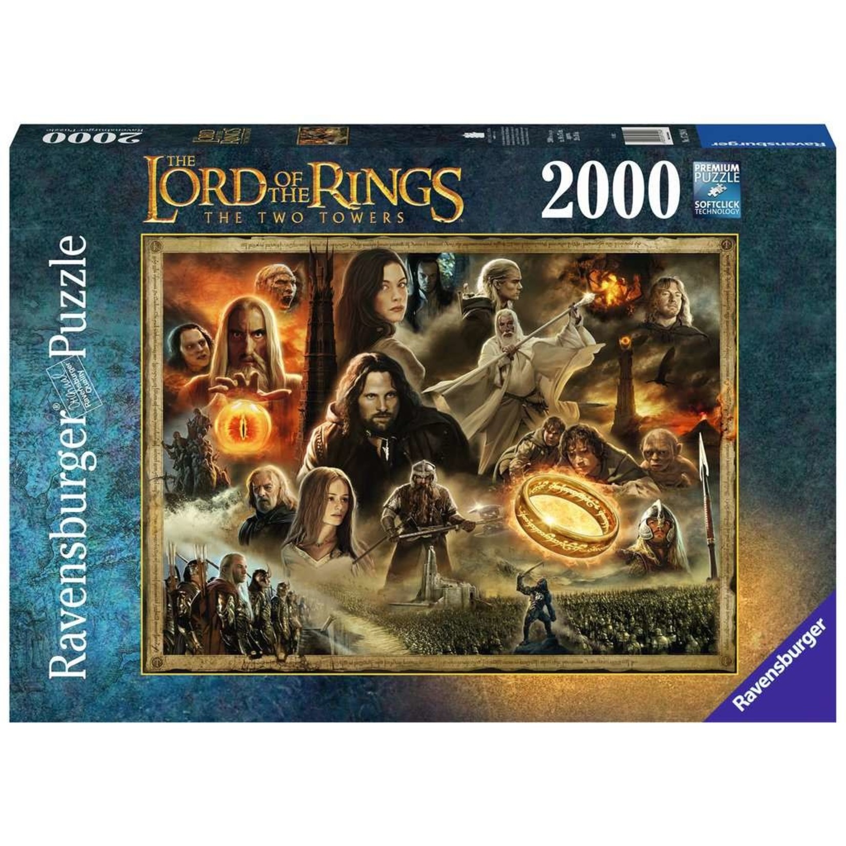 Lord Of The Rings: The Two Towers 2000 Piece Puzzle