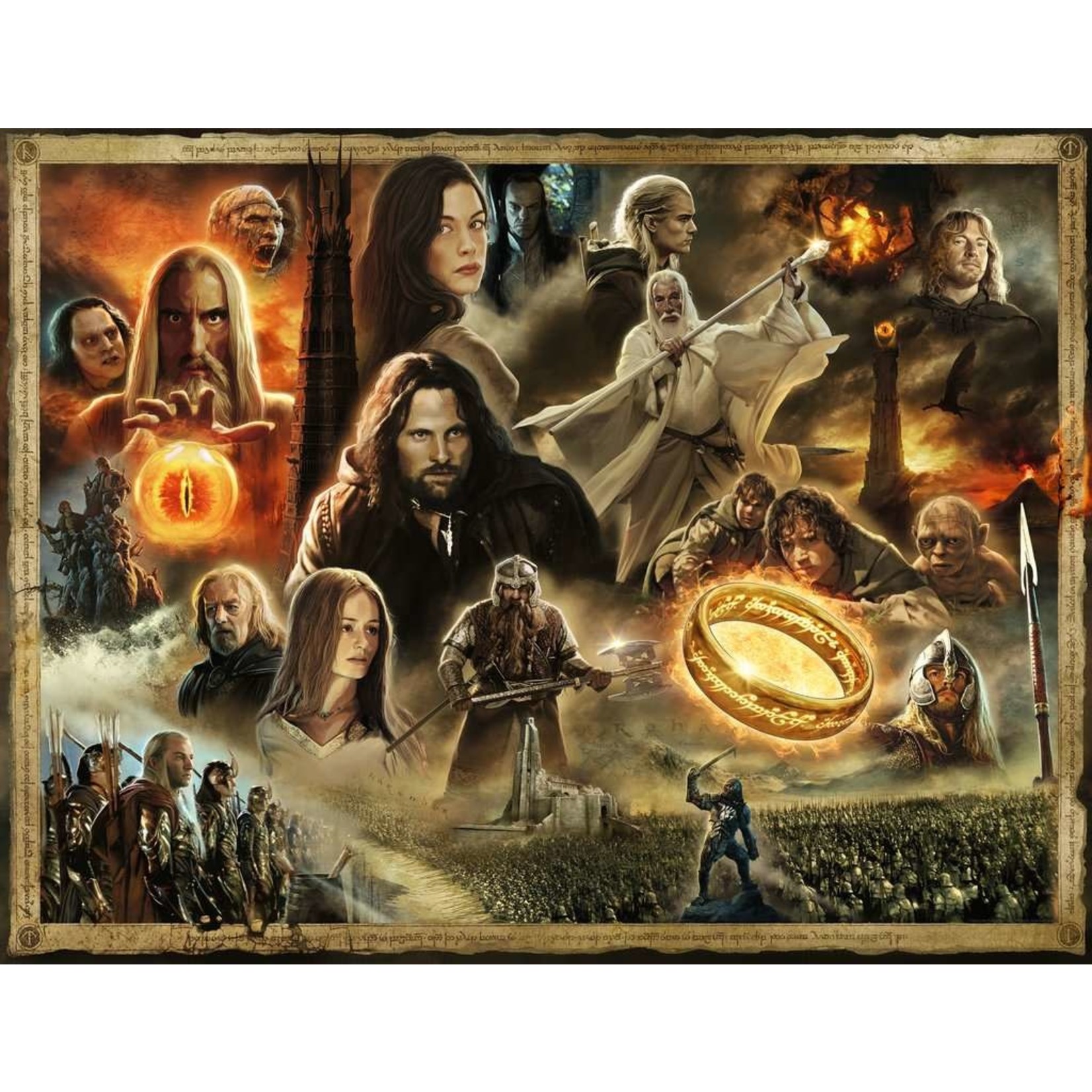 Lord Of The Rings: The Two Towers 2000 Piece Puzzle