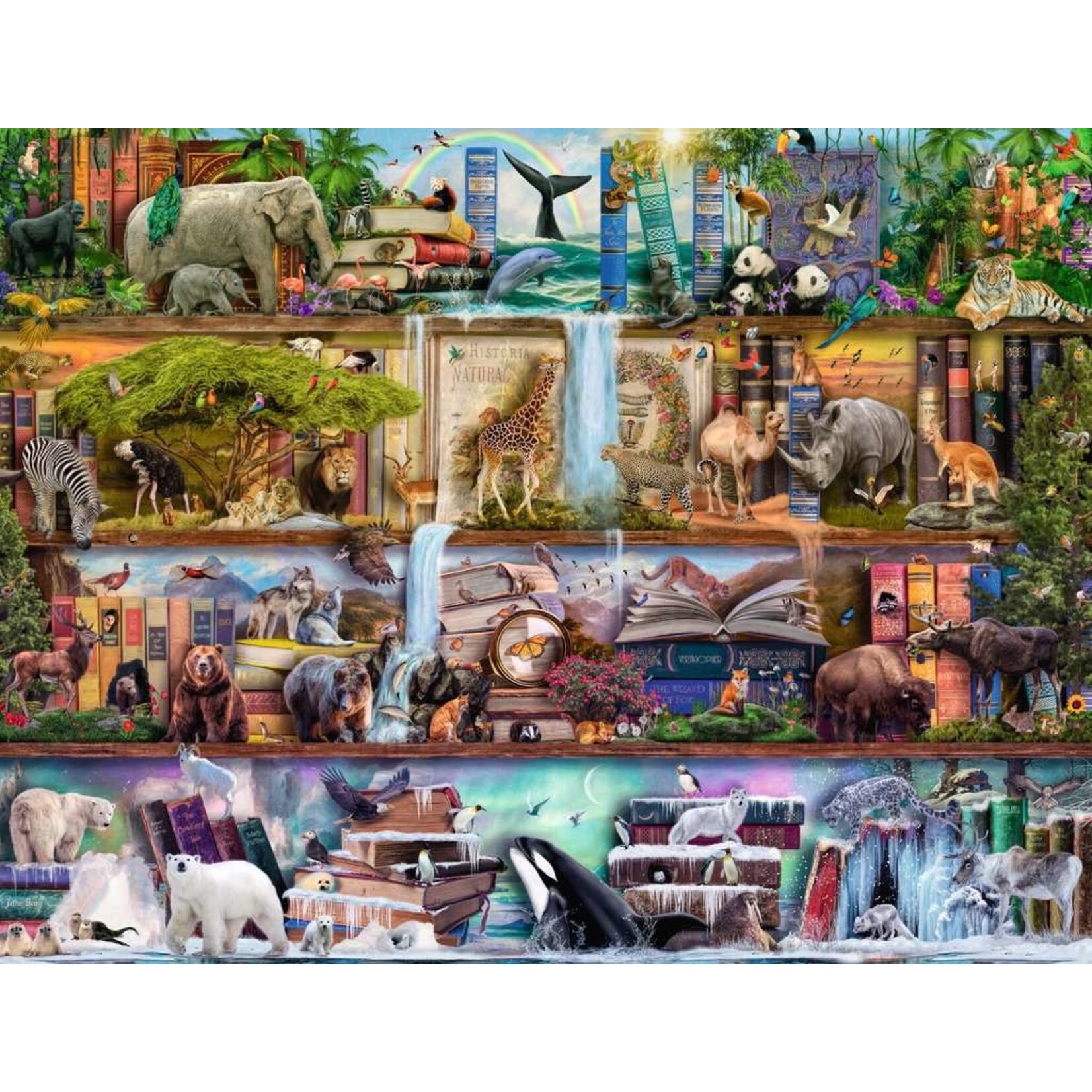 Wild Kingdom Shelves 2000 Piece Puzzle