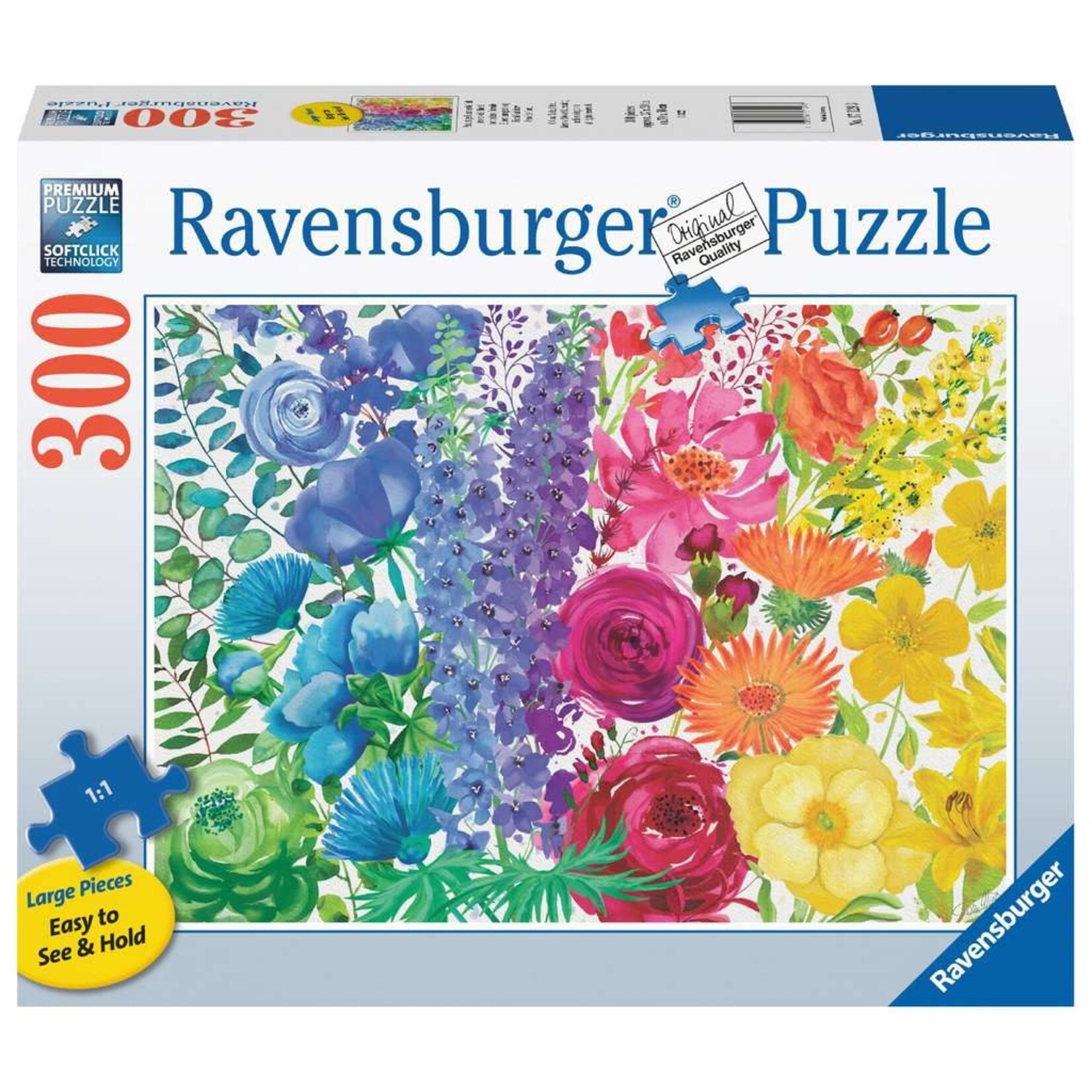 Floral Rainbow 300 Piece Large Format Puzzle