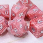 HD Gemstone Dice: Cliff Wave | 7 Die Stone Polyhedral Set
