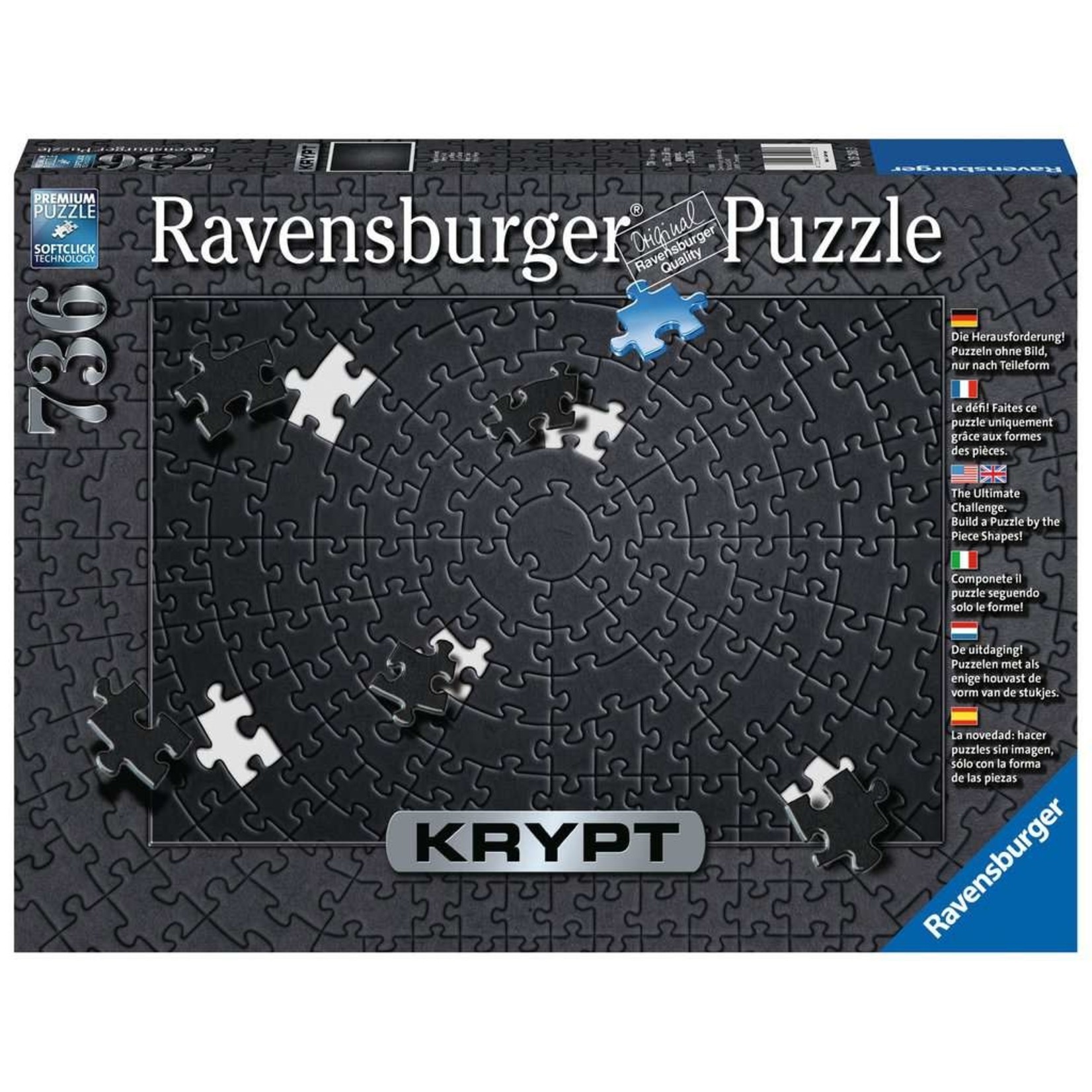 Krypt Black 736 Piece Challenge Puzzle