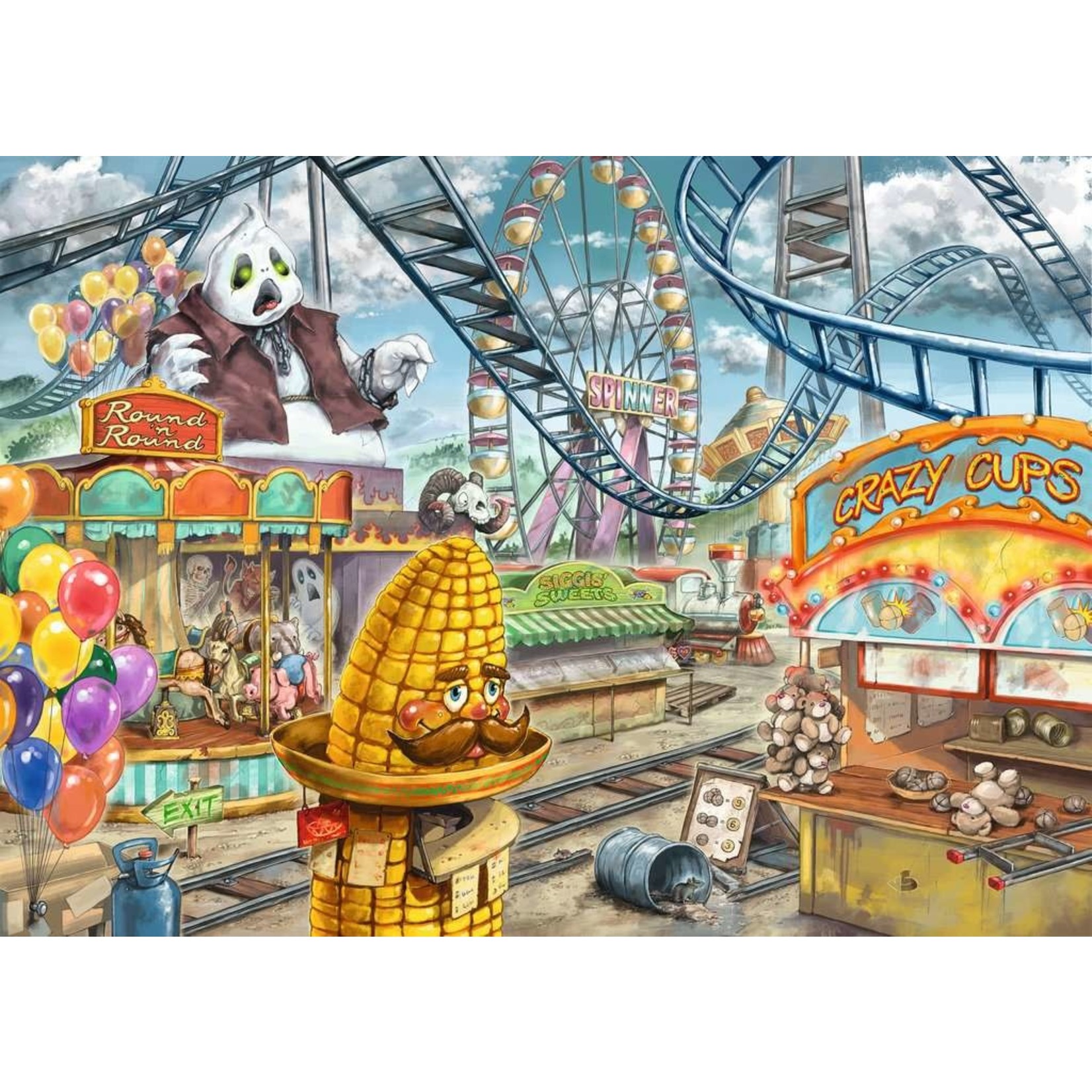 Amusement Park Plight Escape 368 Piece Puzzle