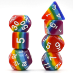 Foam Brain Layer Dice: Rainbow Dice Set