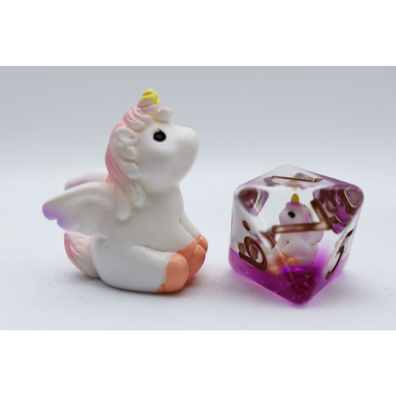 Foam Brain Inclusion Dice: Mystic Unicorn Dice Set