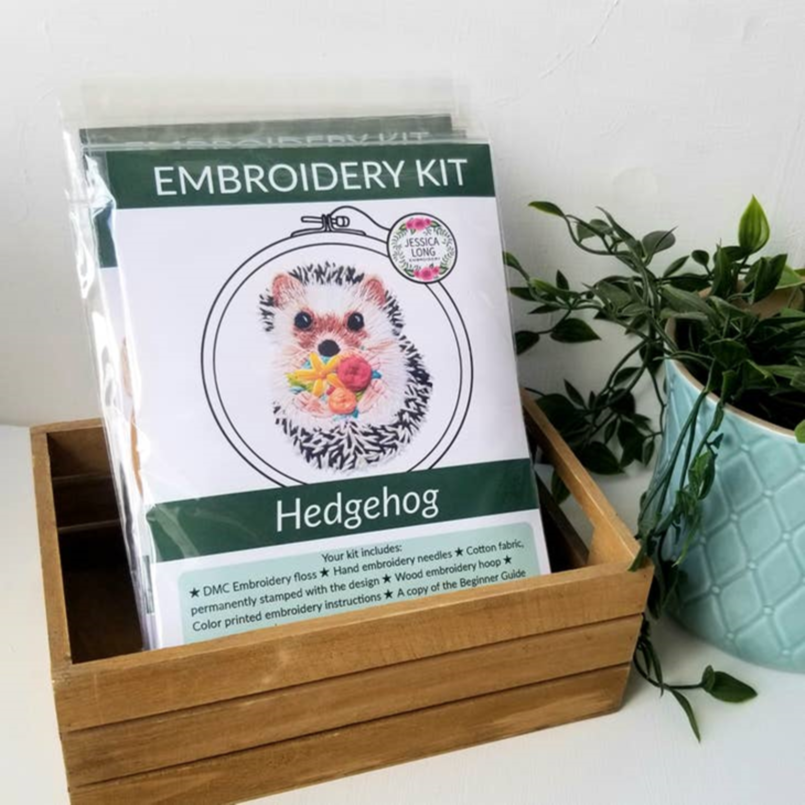 Hedgehog Beginner Embroidery Kit