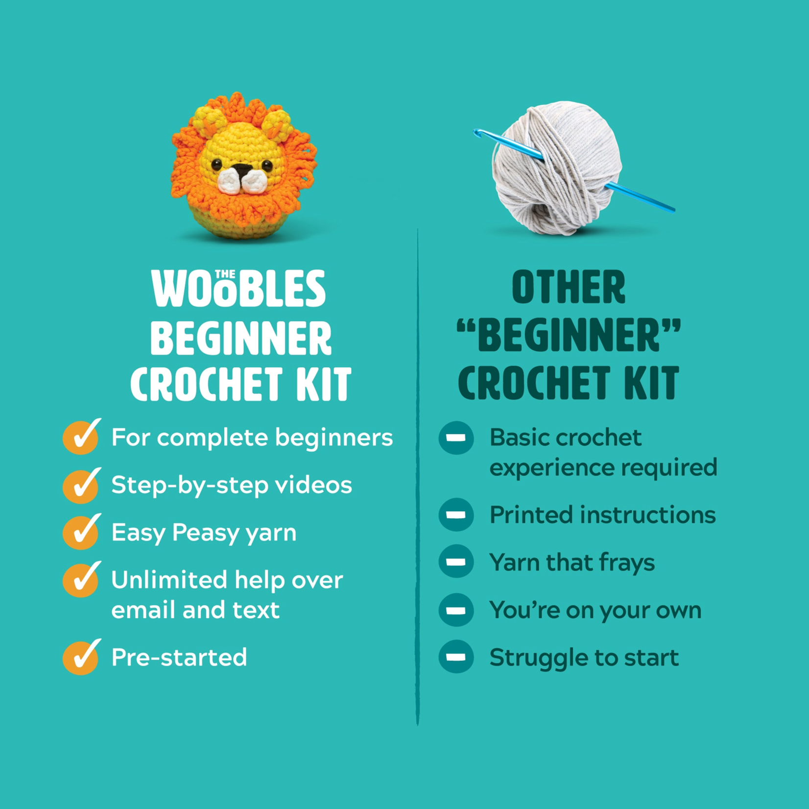 Woobles: Bunny Beginner Crochet Kit