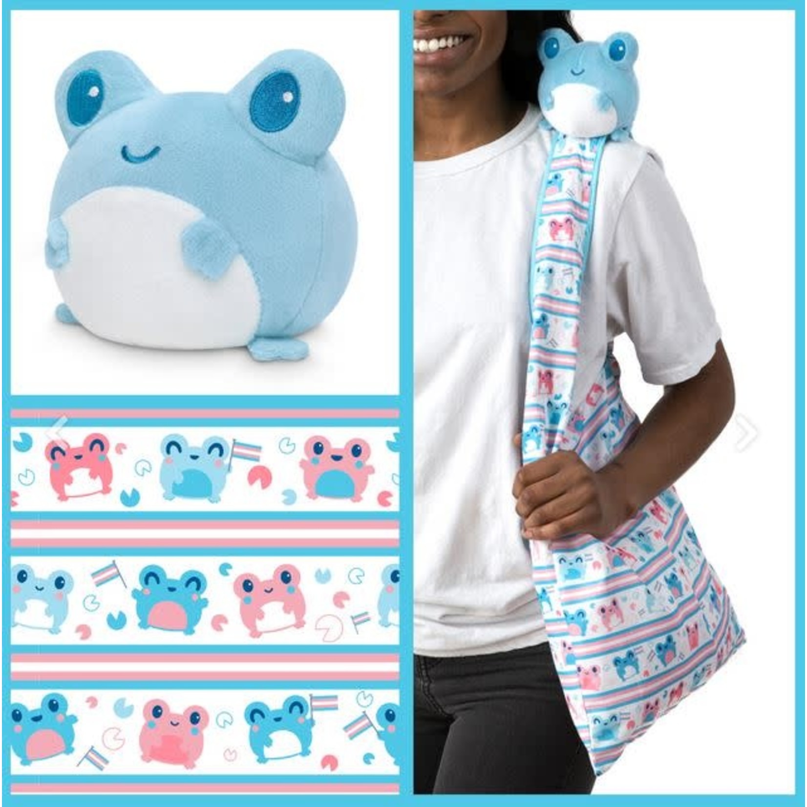 Tote Bag - Blue Frog Plushie