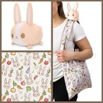 Plushie Tote Bag: Light Brown Bunny