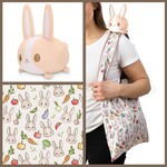 Tote Bag - Light Brown Bunny Plushie
