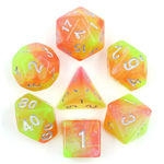 HD Aurora Dice: Summer's Joy | 7 Die Polyhedral Set