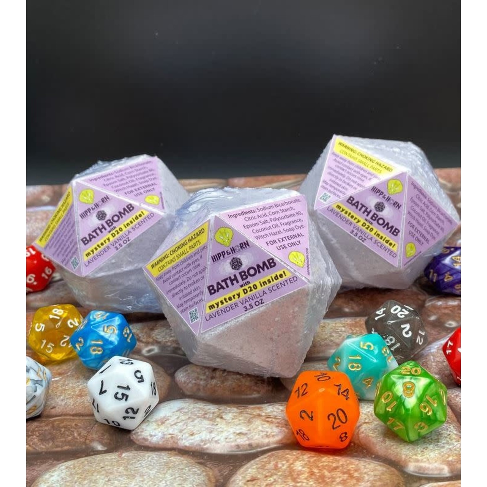 Mystery D20 Bath Bomb - Lavender Vanilla
