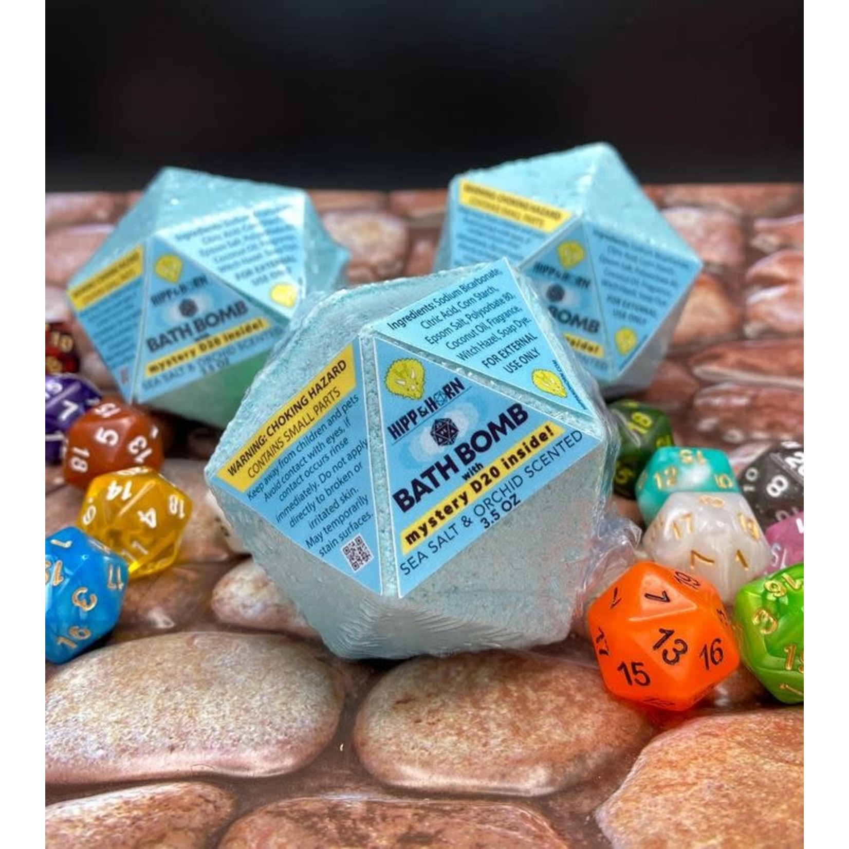 Mystery D20 Bath Bomb - Sea Salt and Orchid