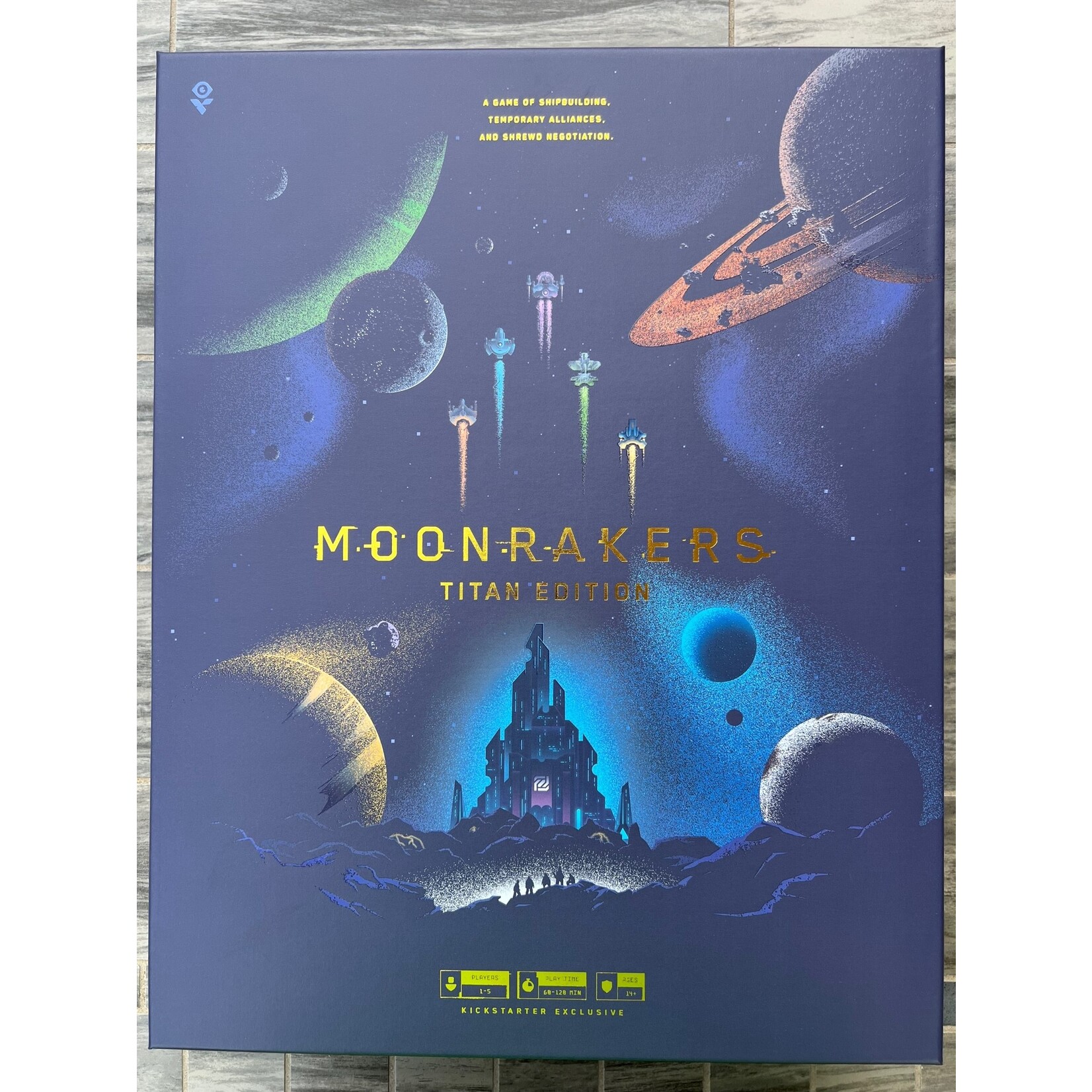 Moonrakers: LE Titan (No Base Game/3 Expansions)Gold Foil Edition Expansion (All Sales Final)