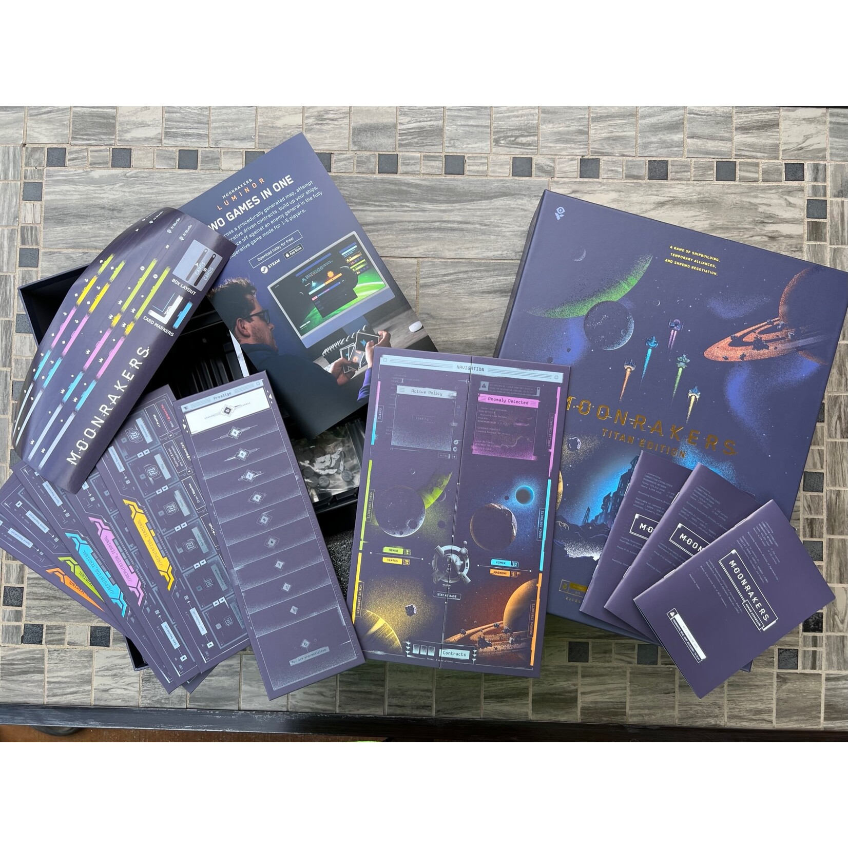 Moonrakers: LE Titan (No Base Game/3 Expansions)Gold Foil Edition Expansion (All Sales Final)