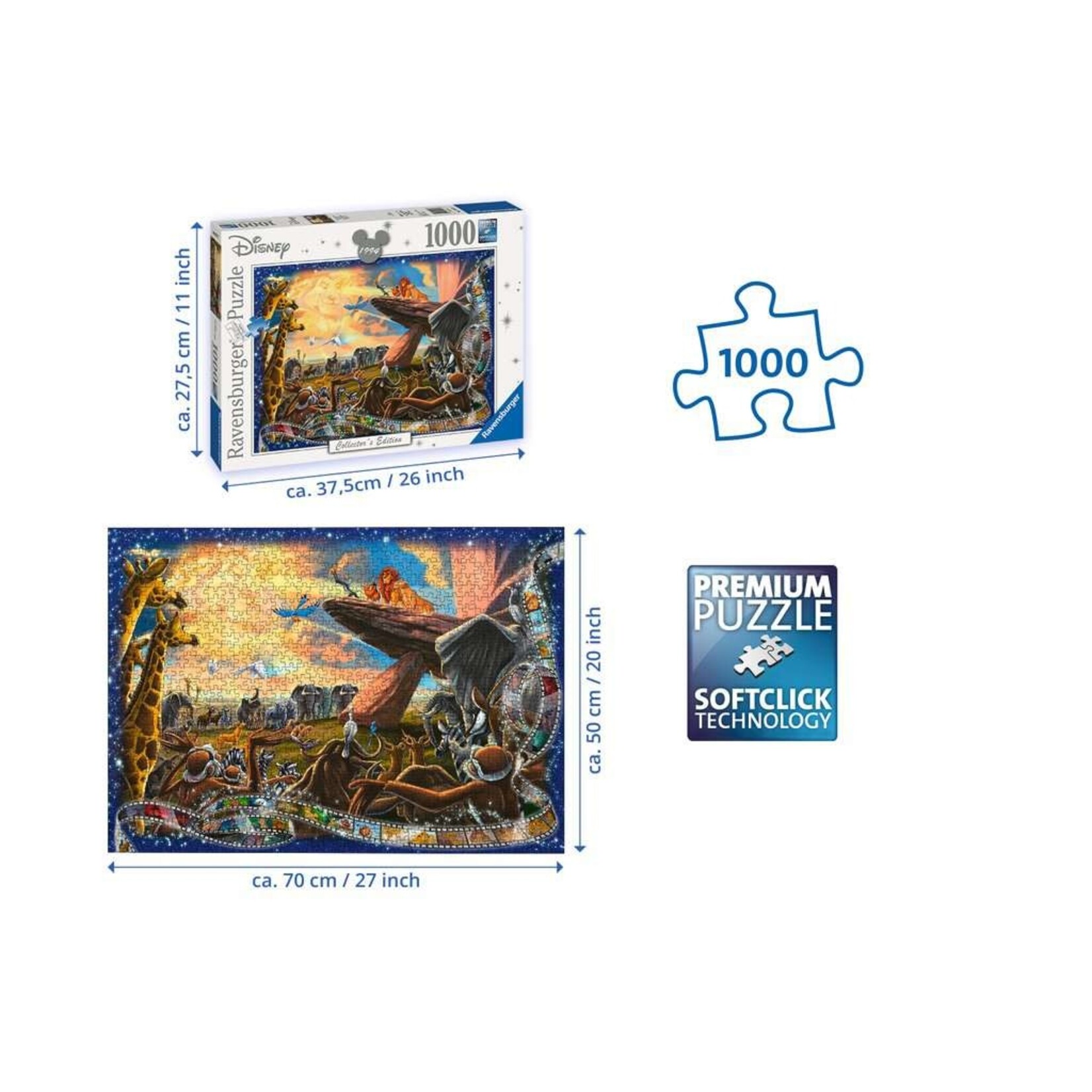 Disney The Lion King Collector's Edition 1000 Piece Puzzle