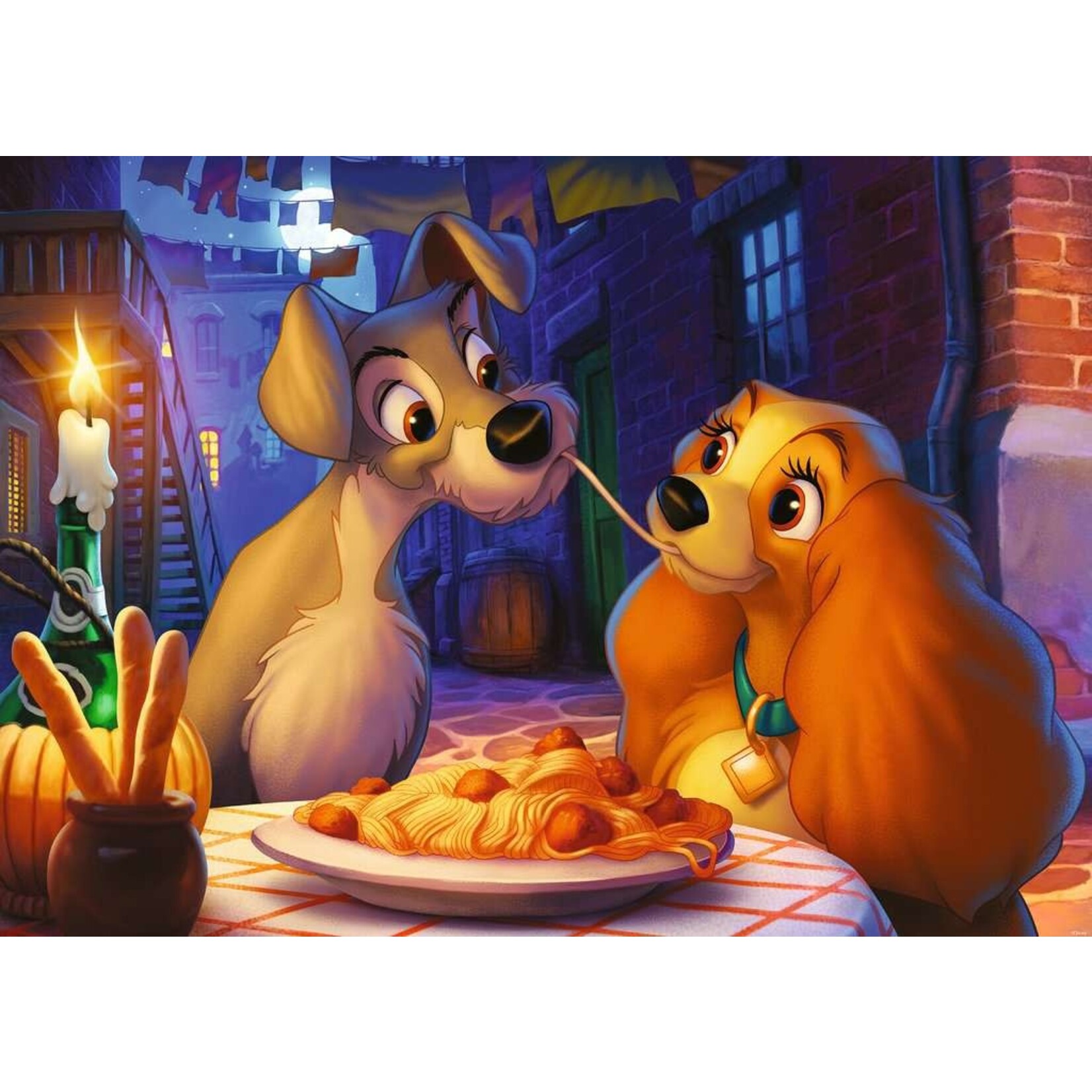 Disney Lady and the Tramp Collector's Edition 1000 Piece Puzzle