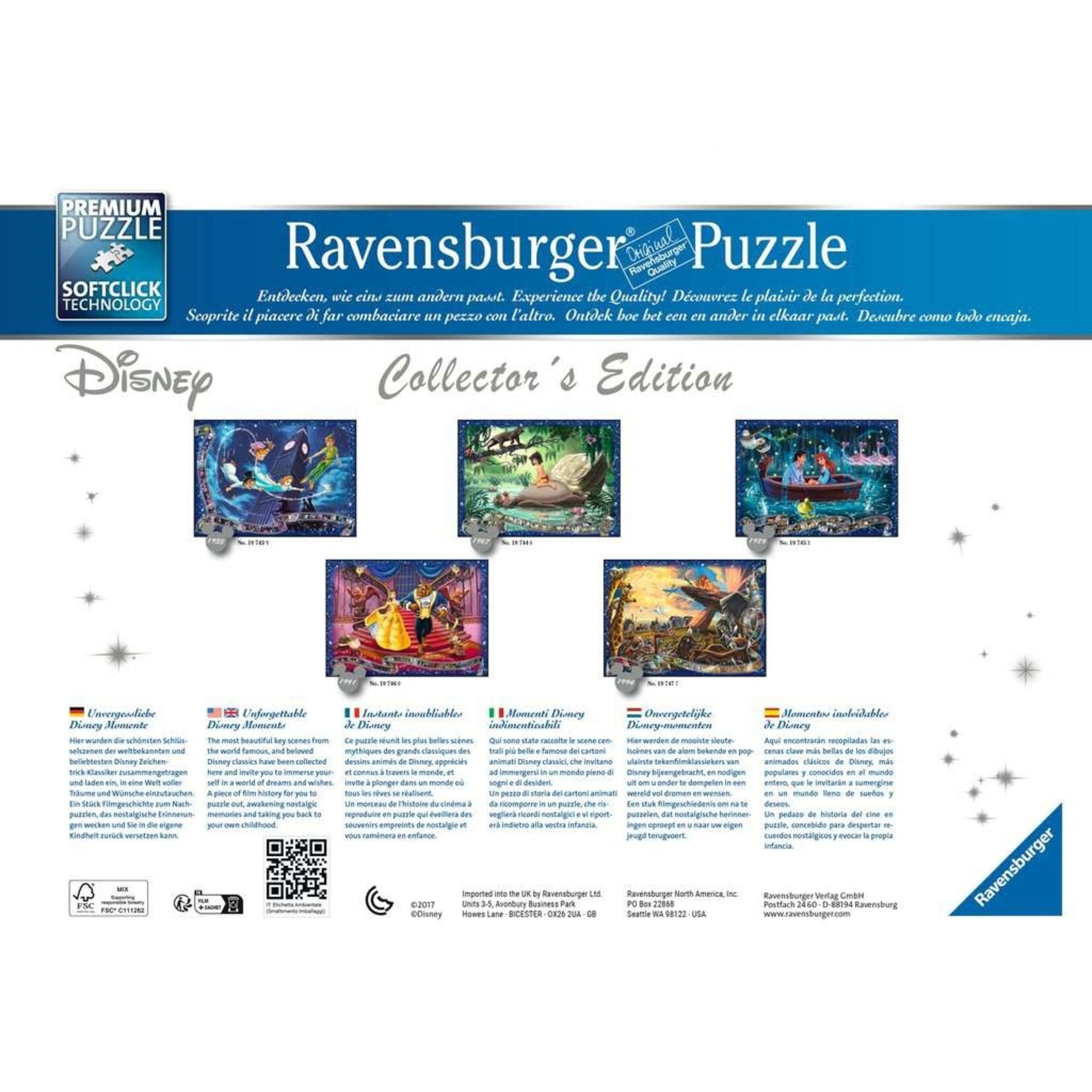 Disney Beauty and the Beast Collector's Edition 1000 Piece Puzzle