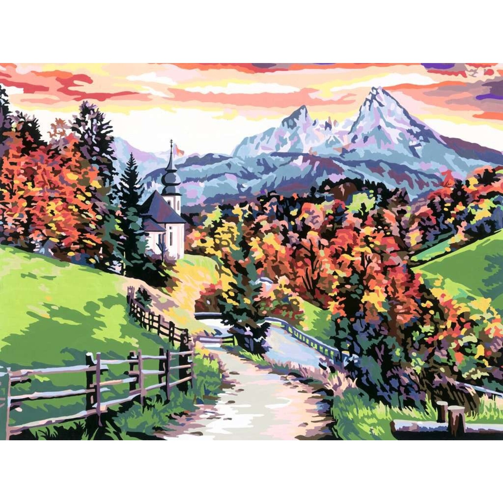 CreArt: Beautiful Bavaria 12x16 Paint by Number