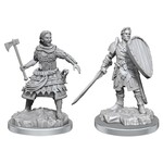 Unpainted Minis D&D |  Human Fighters W21 | 90639