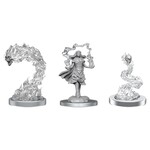 Unpainted Minis D&D | Dark Spellcaster & Flameskulls W21 | 90650