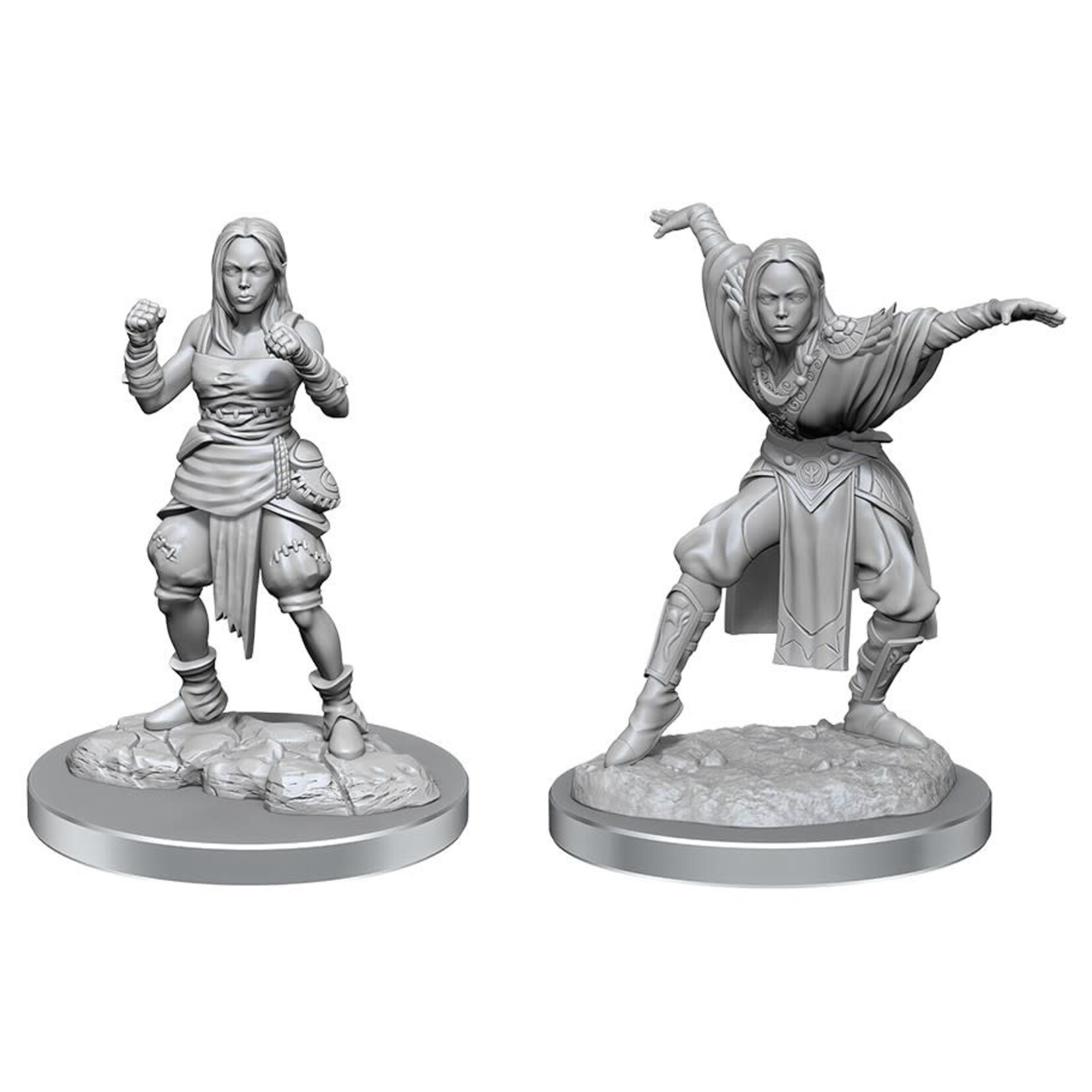 Unpainted Minis Pathfinder | Half-Elf Monk Females W21 | 90652