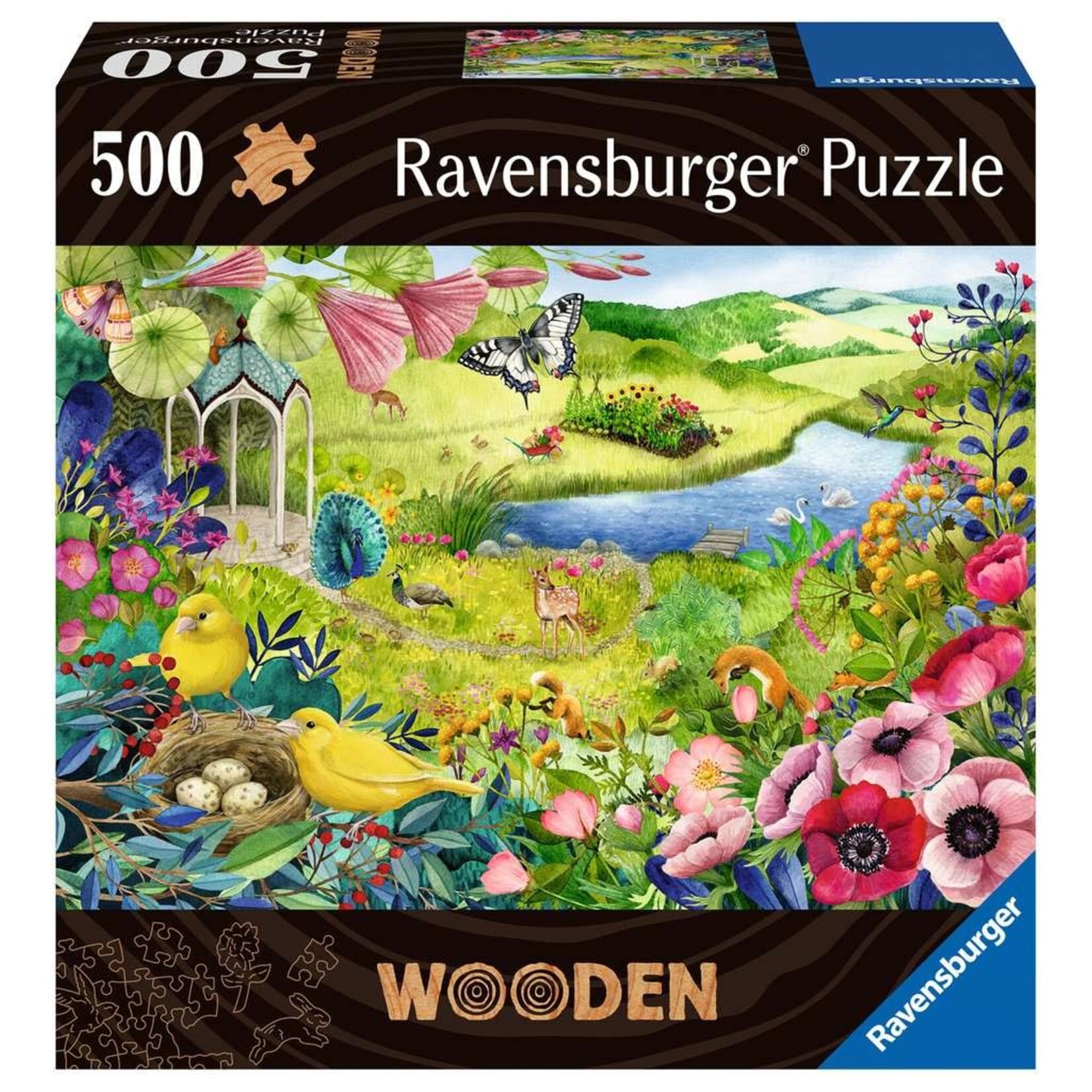 WOOD: Nature Garden 500 Piece Wooden Puzzle