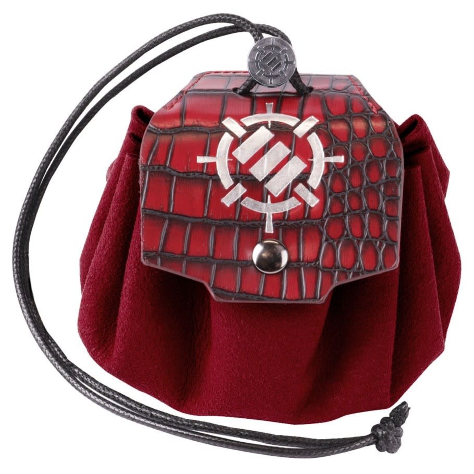 7-Set Enhance: Red Enamel Dice with Dice Pouch/Tray