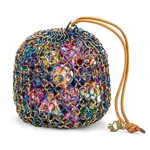 Dice Bag: Chainmail - Gold and Blue