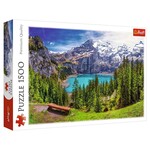 Lake Oeschinen, Alps 1500 Piece Puzzle