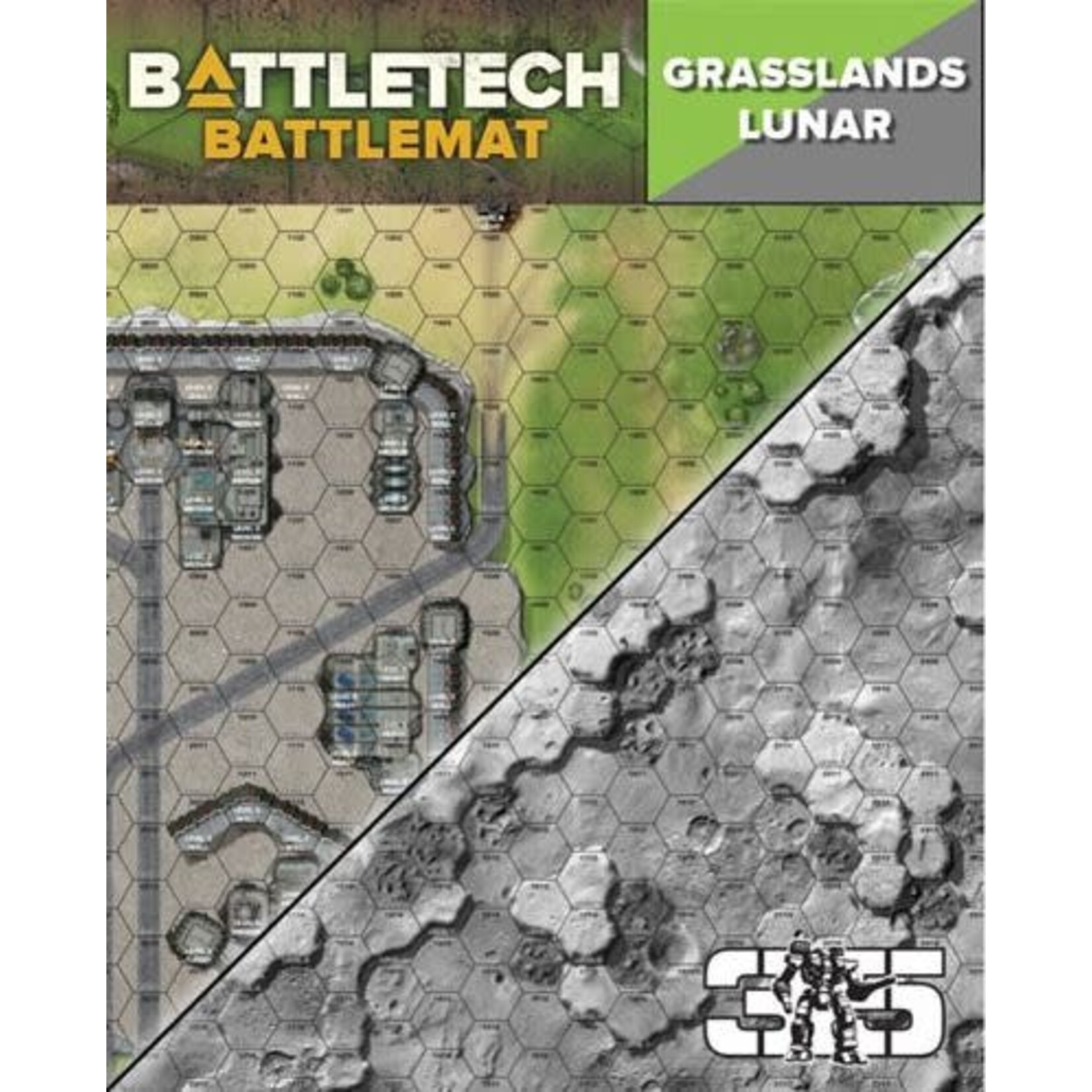 BattleTech: Battle Mat - Lunar/ Grasslands