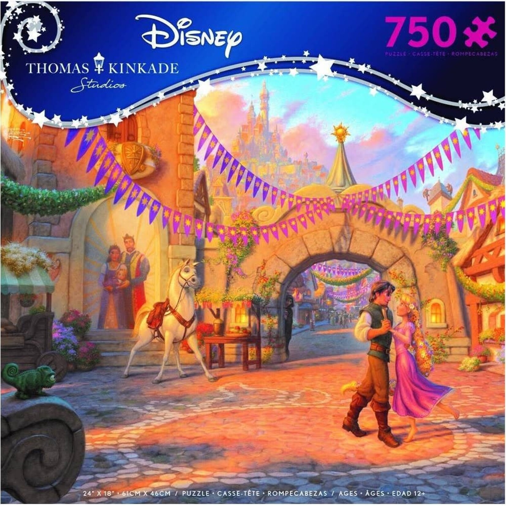 Disney Rapunzel Tangled 750 Piece Puzzle Thomas Kinkade