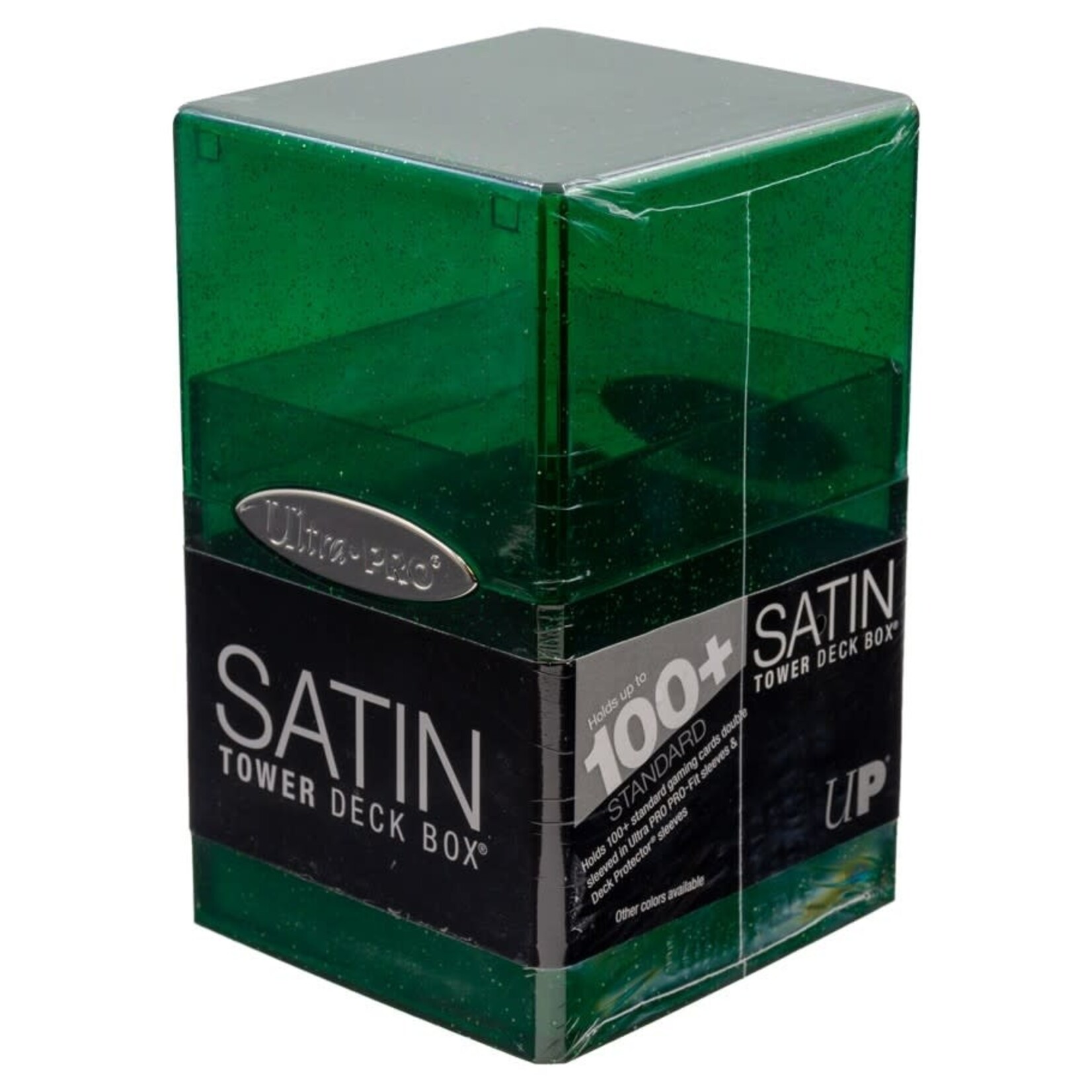 Satin Tower: Glitter Green Deck Box DB