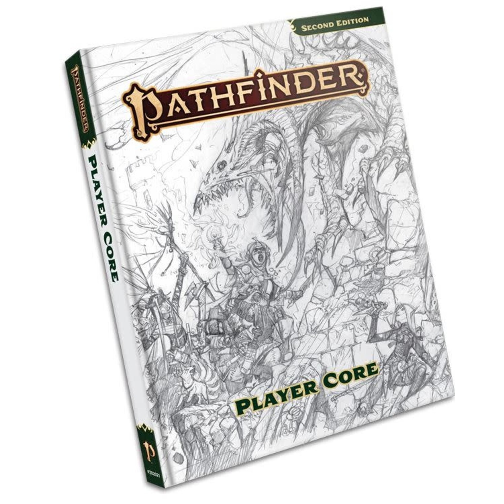 Pathfinder RPG 2E: Player Core Rulebook Hobby Exclusive Sketch Cover