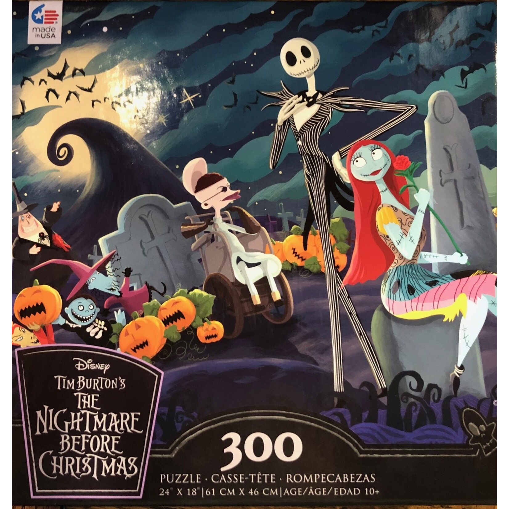 The Nightmare Before Christmas Graveyard 300 Piece Puzzle