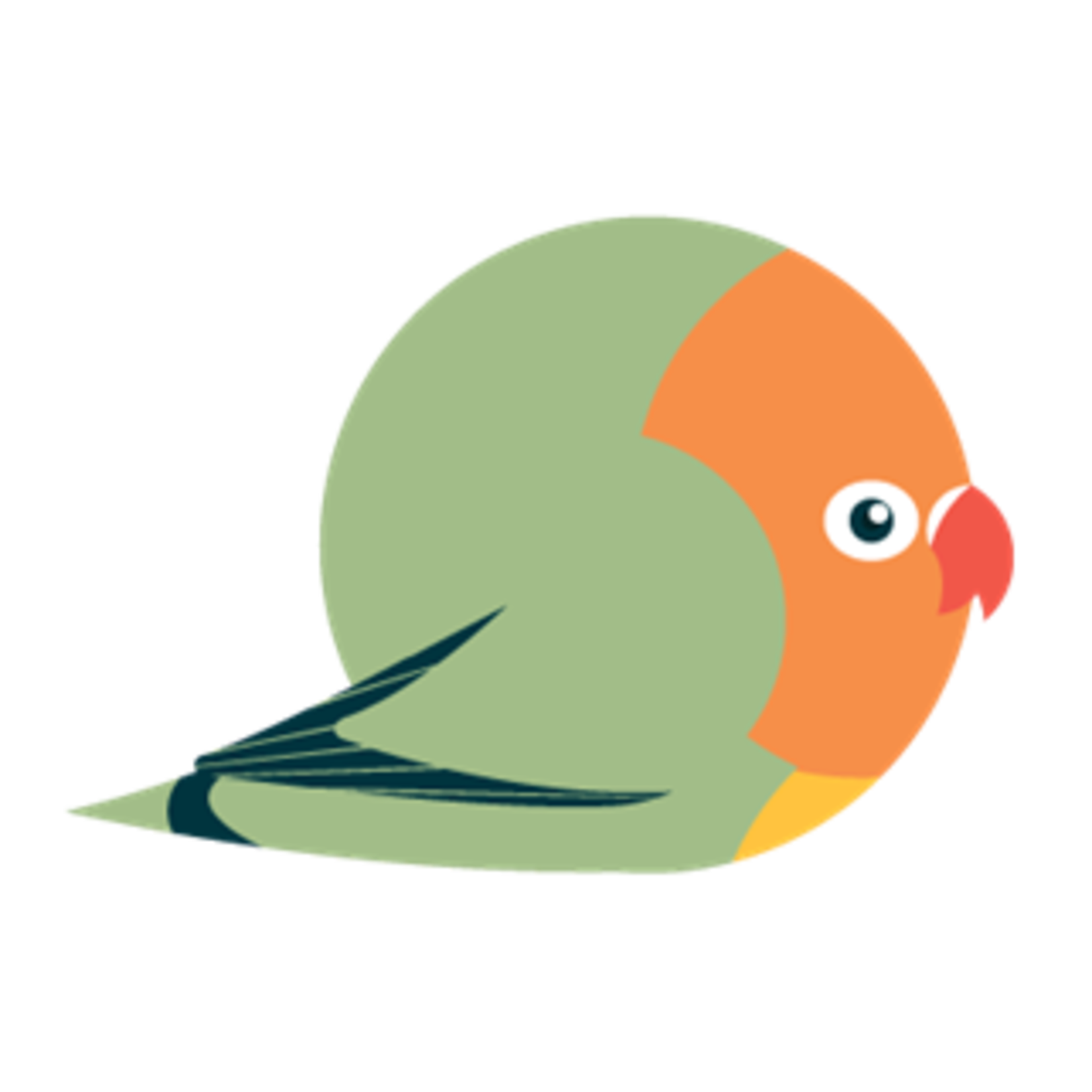 BORBS: Wooden Pin - Lovebird