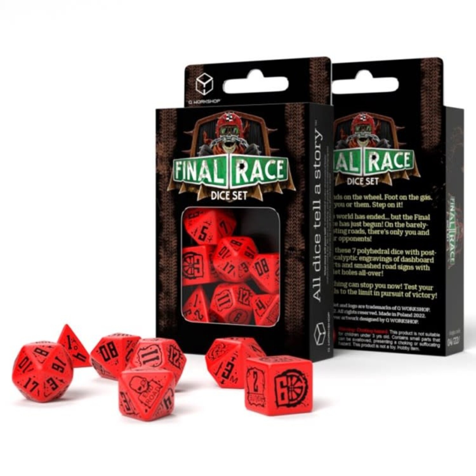 Final Race: Engine Roar 7-Polyhedral Dice Set