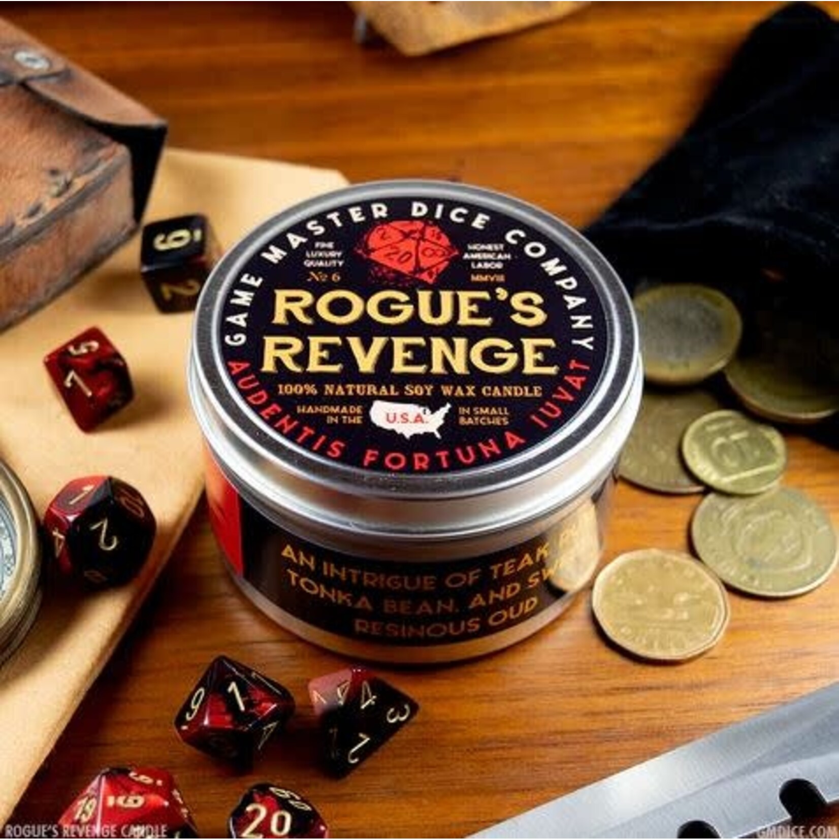 Game Master Dice Candle: Rogue's Revenge | 8oz